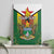 Personalised Zimbabwe Independence Day Canvas Wall Art Gloriosa Flower - Flag Style