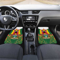 Personalised Zimbabwe Independence Day Car Mats Gloriosa Flower - Flag Style