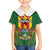 Personalised Zimbabwe Independence Day Family Matching Off Shoulder Short Dress and Hawaiian Shirt Gloriosa Flower - Flag Style