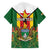 Personalised Zimbabwe Independence Day Hawaiian Shirt Gloriosa Flower - Flag Style