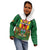 Personalised Zimbabwe Independence Day Kid Hoodie Gloriosa Flower - Flag Style