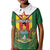 Personalised Zimbabwe Independence Day Kid Polo Shirt Gloriosa Flower - Flag Style