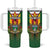 Personalised Zimbabwe Independence Day Tumbler With Handle Gloriosa Flower - Flag Style