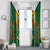 Personalised Zimbabwe Independence Day Window Curtain Gloriosa Flower - Flag Style