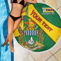 Personalised Zimbabwe Beach Blanket 1980 Independence Day