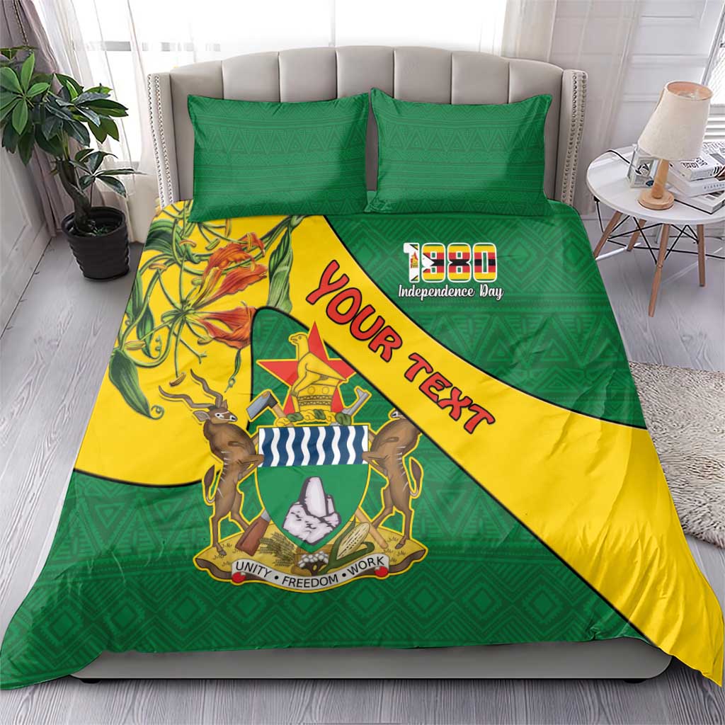 Personalised Zimbabwe Bedding Set 1980 Independence Day