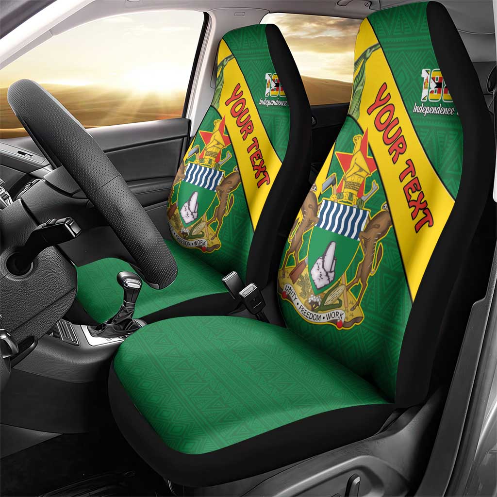 Personalised Zimbabwe Car Seat Cover 1980 Independence Day