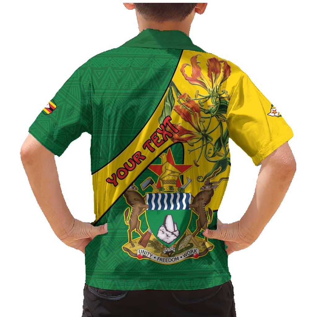 Personalised Zimbabwe Family Matching Mermaid Dress and Hawaiian Shirt 1980 Independence Day