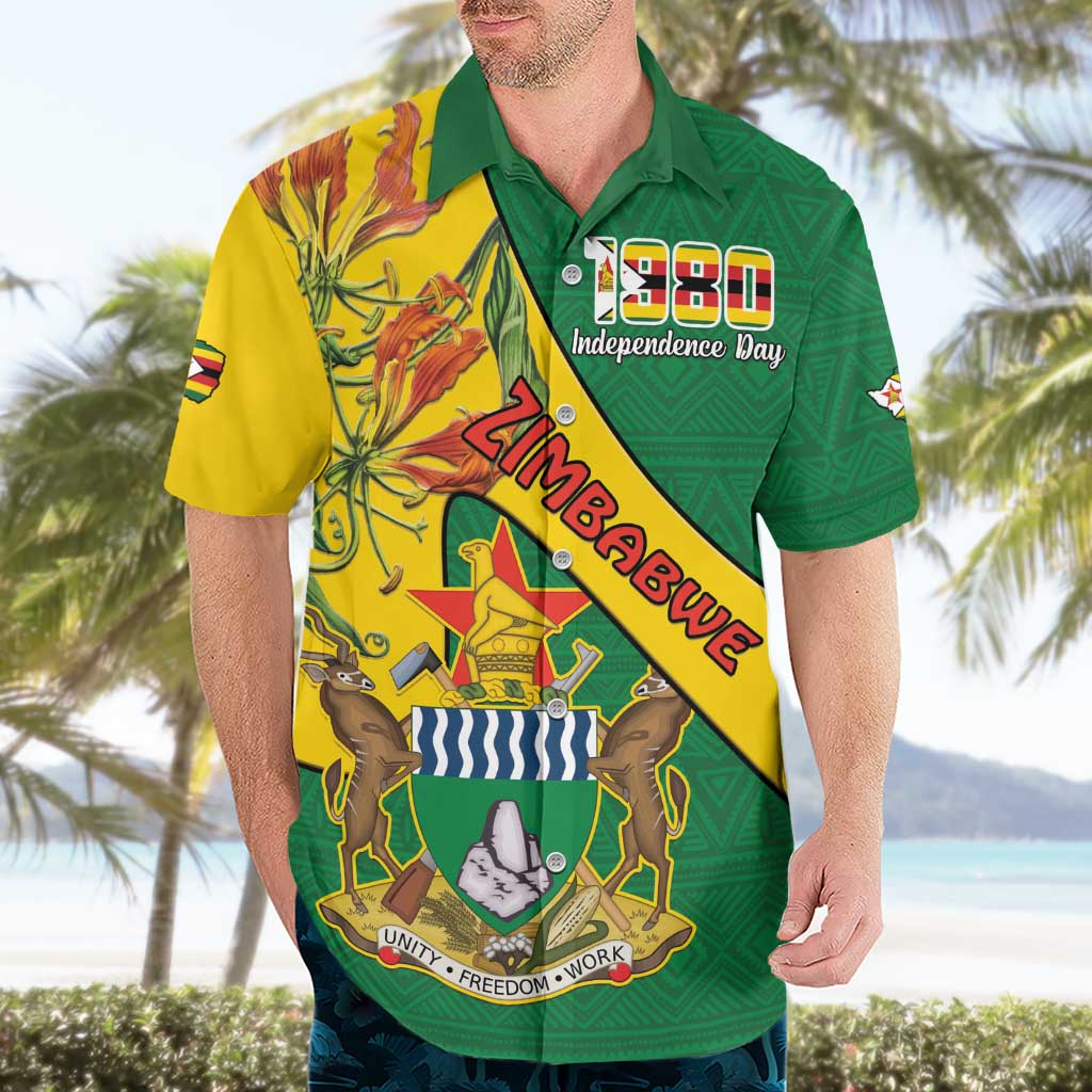 Personalised Zimbabwe Hawaiian Shirt 1980 Independence Day