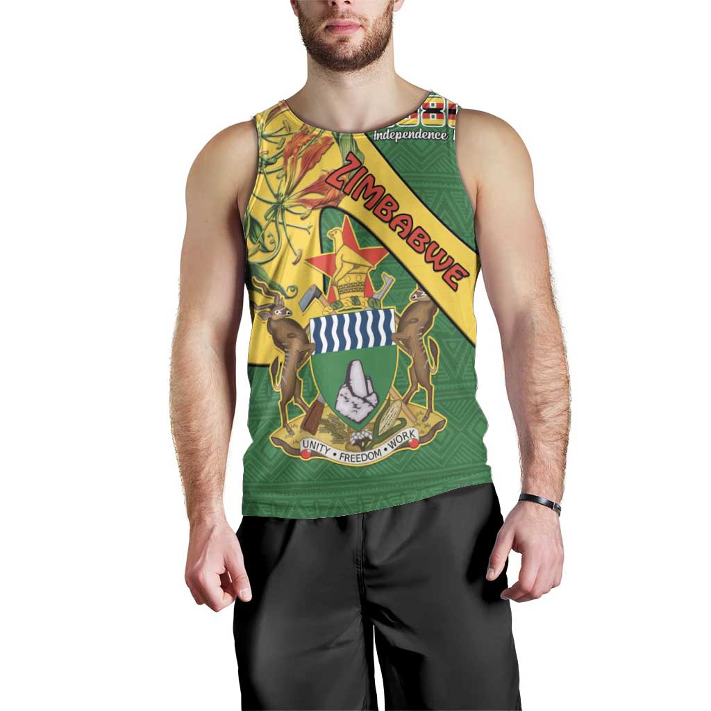 Personalised Zimbabwe Men Tank Top 1980 Independence Day