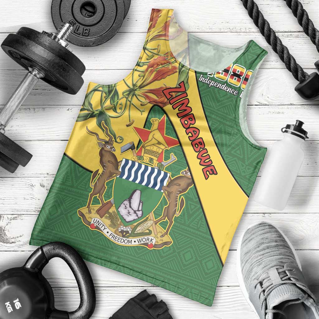 Personalised Zimbabwe Men Tank Top 1980 Independence Day