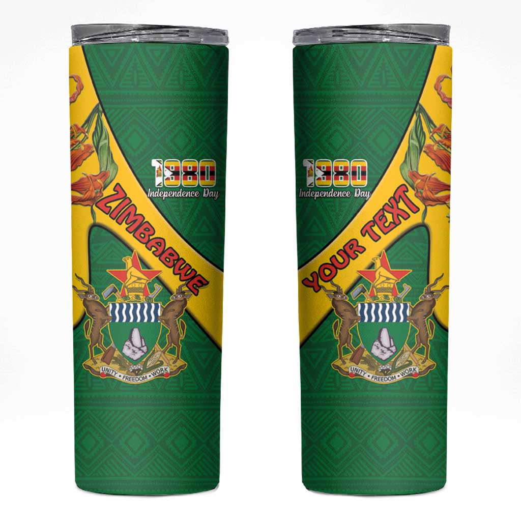 Personalised Zimbabwe Skinny Tumbler 1980 Independence Day