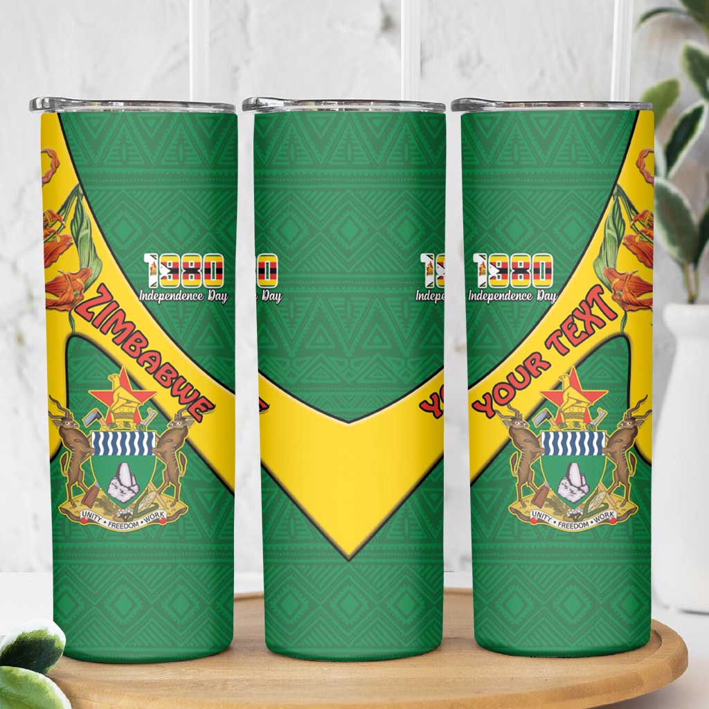 Personalised Zimbabwe Skinny Tumbler 1980 Independence Day