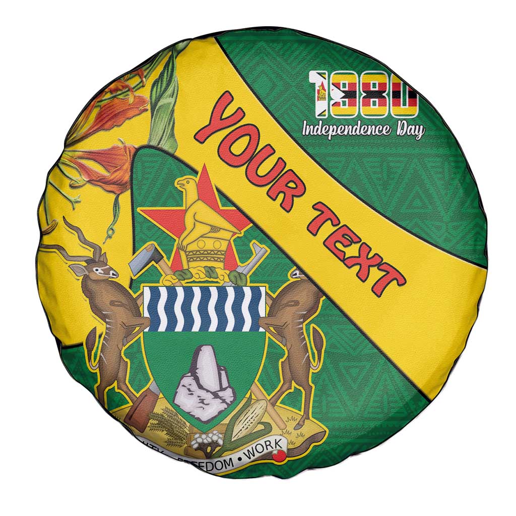 Personalised Zimbabwe Spare Tire Cover 1980 Independence Day