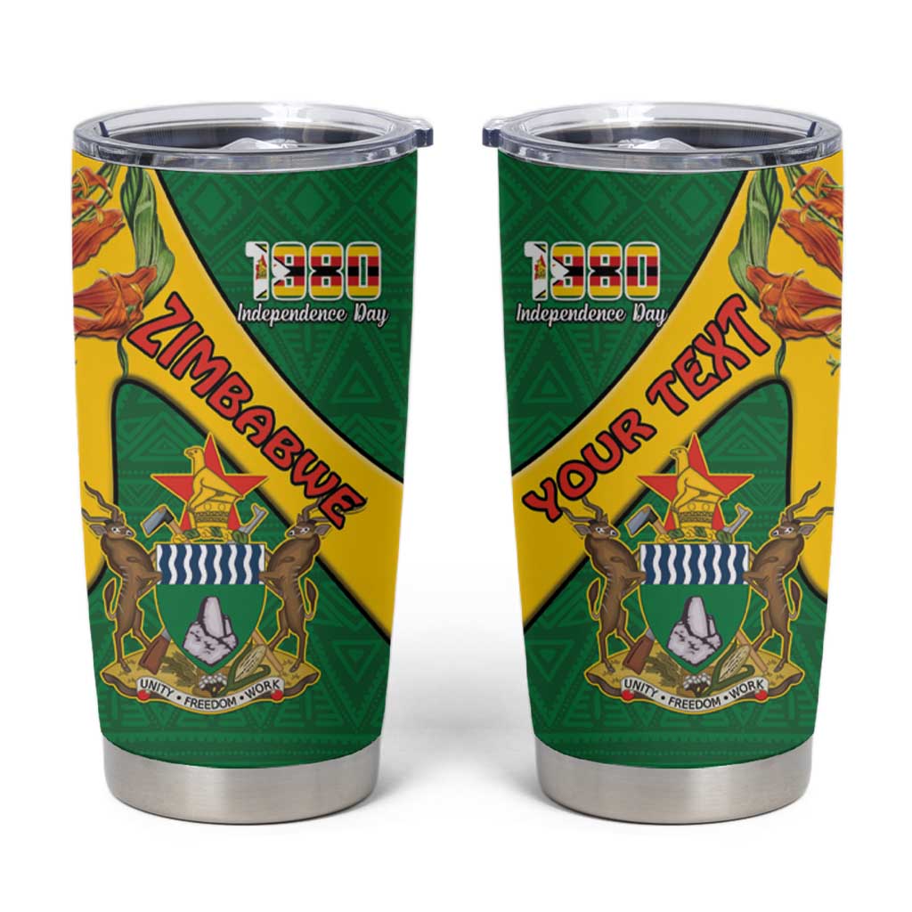 Personalised Zimbabwe Tumbler Cup 1980 Independence Day