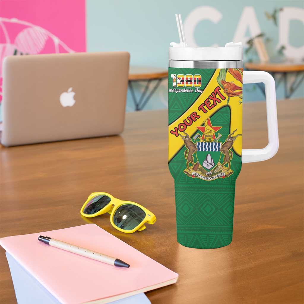 Personalised Zimbabwe Tumbler With Handle 1980 Independence Day
