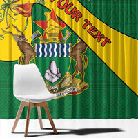Personalised Zimbabwe Window Curtain 1980 Independence Day