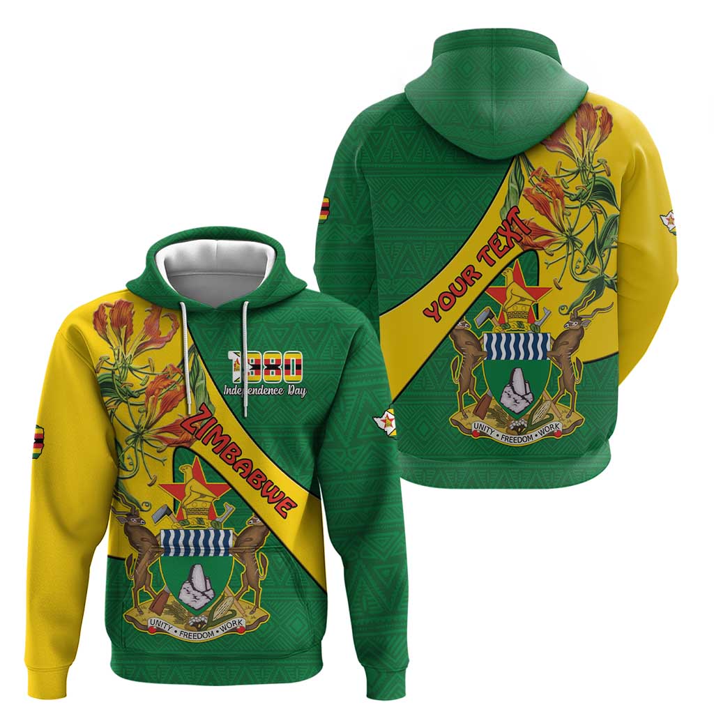 Personalised Zimbabwe Zip Hoodie 1980 Independence Day