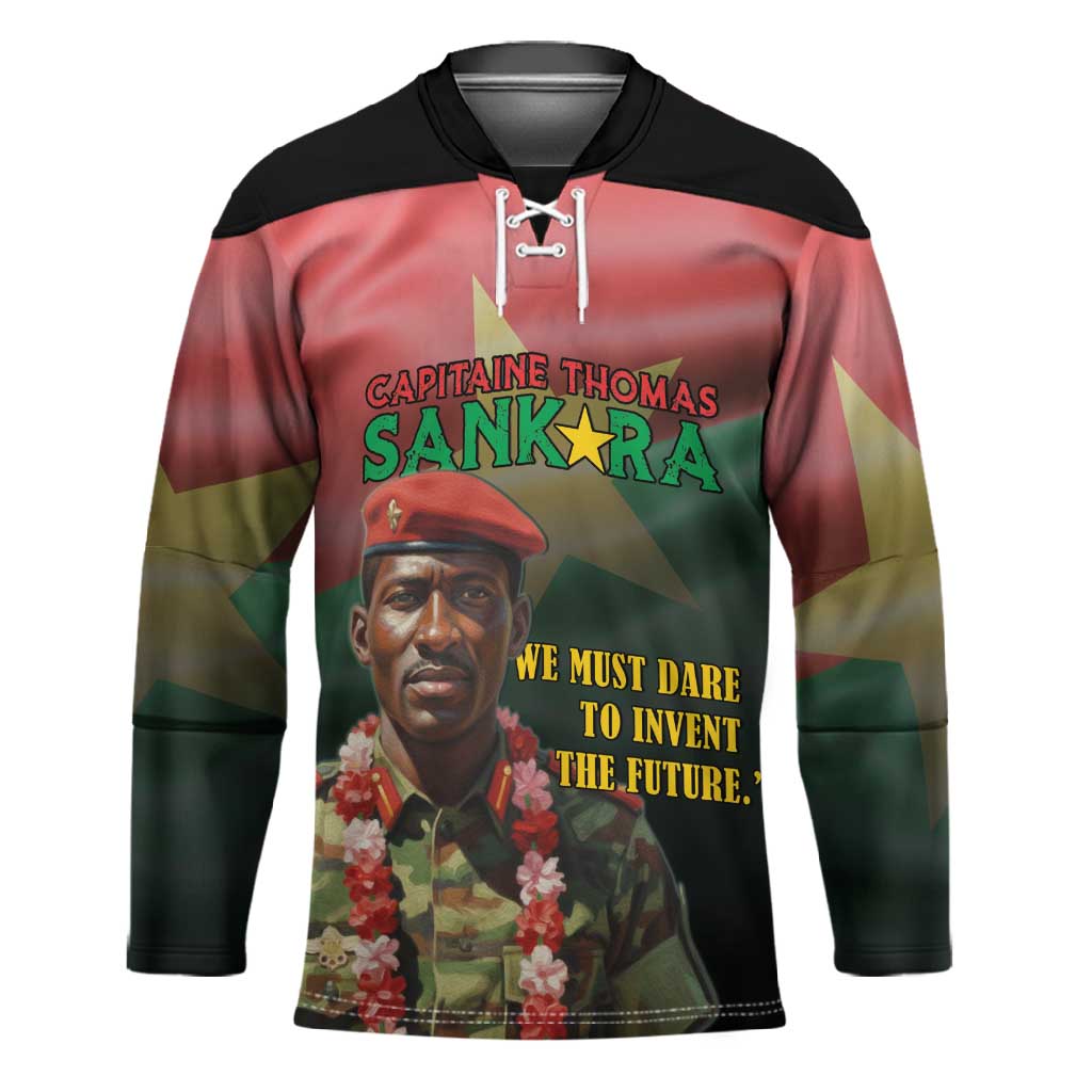 Capitaine Thomas Sankara Hockey Jersey We Must Dare To Invent The Future