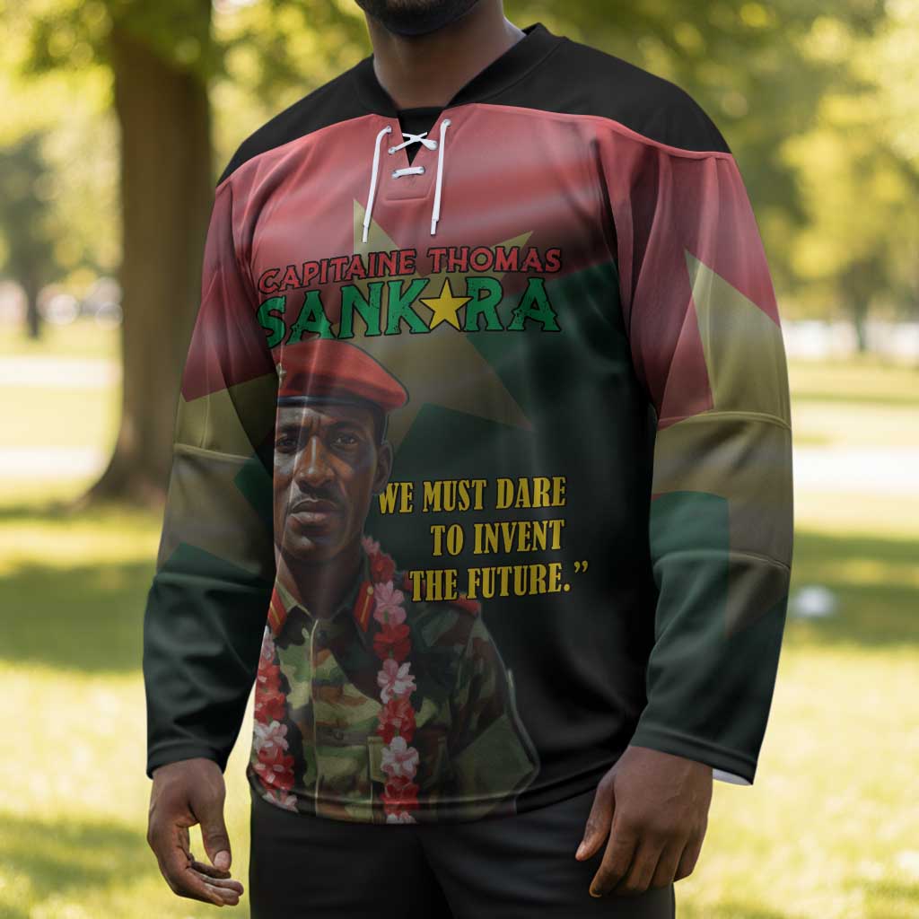 Capitaine Thomas Sankara Hockey Jersey We Must Dare To Invent The Future