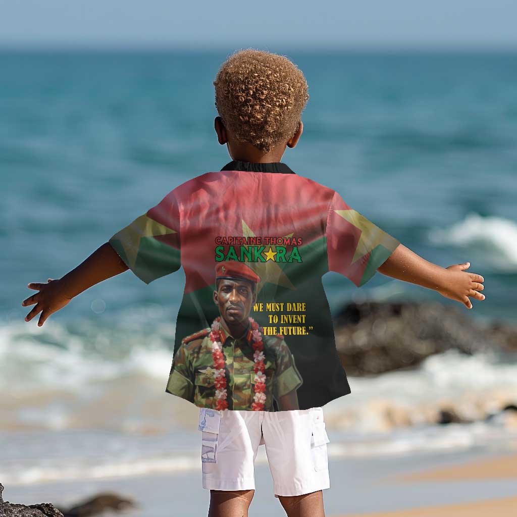 Capitaine Thomas Sankara Kid Hawaiian Shirt We Must Dare To Invent The Future