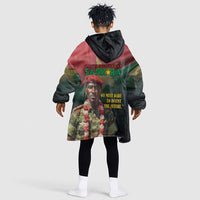 Capitaine Thomas Sankara Kid Wearable Blanket Hoodie We Must Dare To Invent The Future