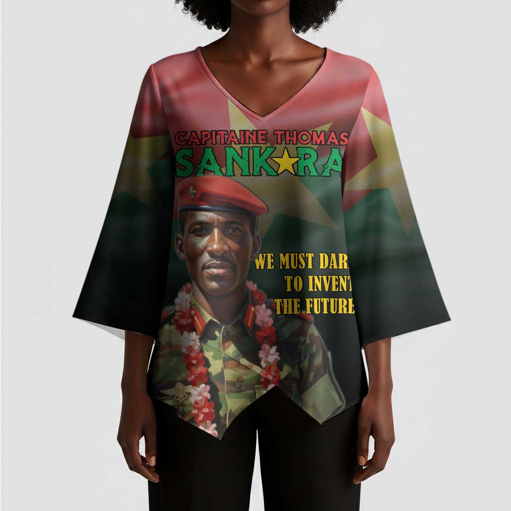 Capitaine Thomas Sankara Kimono Sleeve Blouse We Must Dare To Invent The Future