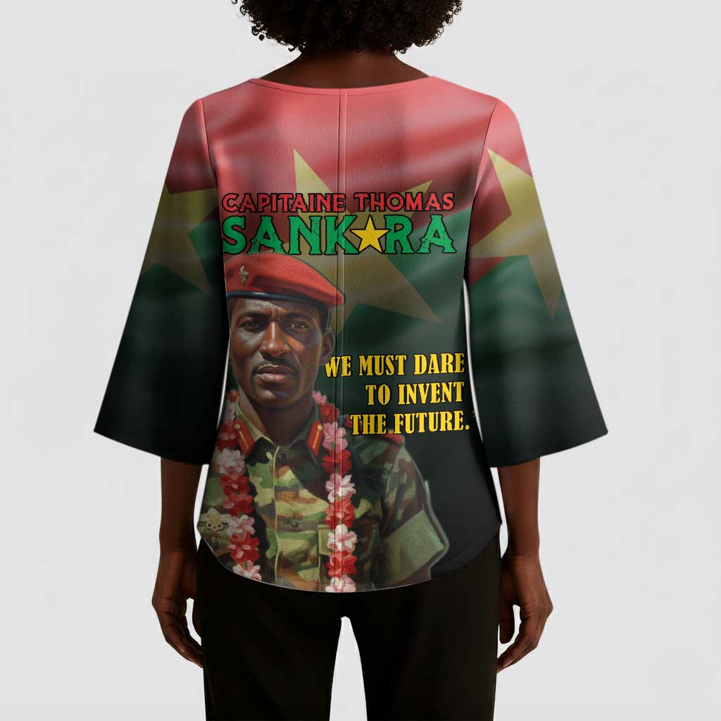 Capitaine Thomas Sankara Kimono Sleeve Blouse We Must Dare To Invent The Future