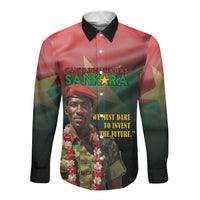 Capitaine Thomas Sankara Long Sleeve Button Shirt We Must Dare To Invent The Future