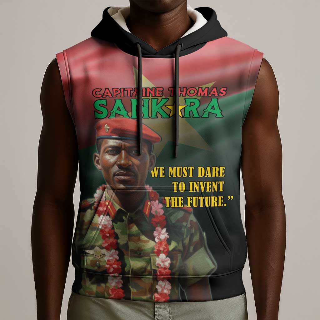 Capitaine Thomas Sankara Sleeveless Hoodie We Must Dare To Invent The Future