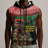 Capitaine Thomas Sankara Sleeveless Zip Hoodie We Must Dare To Invent The Future