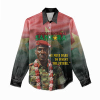 Capitaine Thomas Sankara Women Casual Shirt We Must Dare To Invent The Future