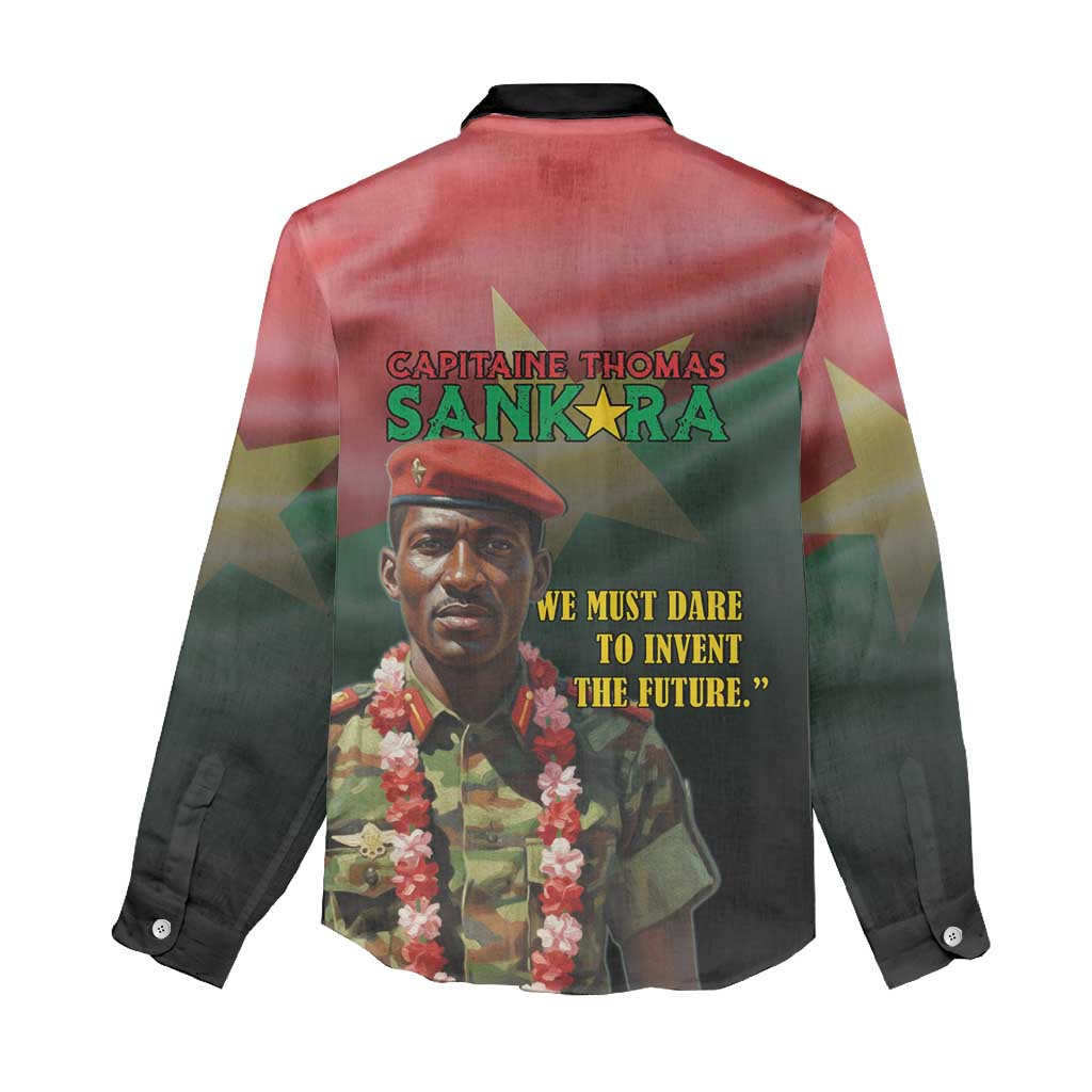 Capitaine Thomas Sankara Women Casual Shirt We Must Dare To Invent The Future
