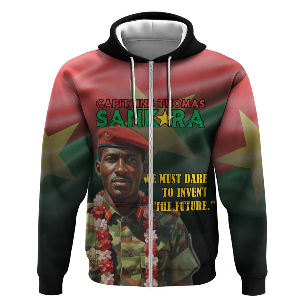 Capitaine Thomas Sankara Zip Hoodie We Must Dare To Invent The Future