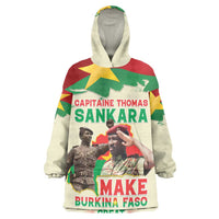 Thomas Sankara Kid Wearable Blanket Hoodie Make Burkina Faso Great