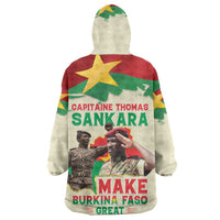 Thomas Sankara Kid Wearable Blanket Hoodie Make Burkina Faso Great