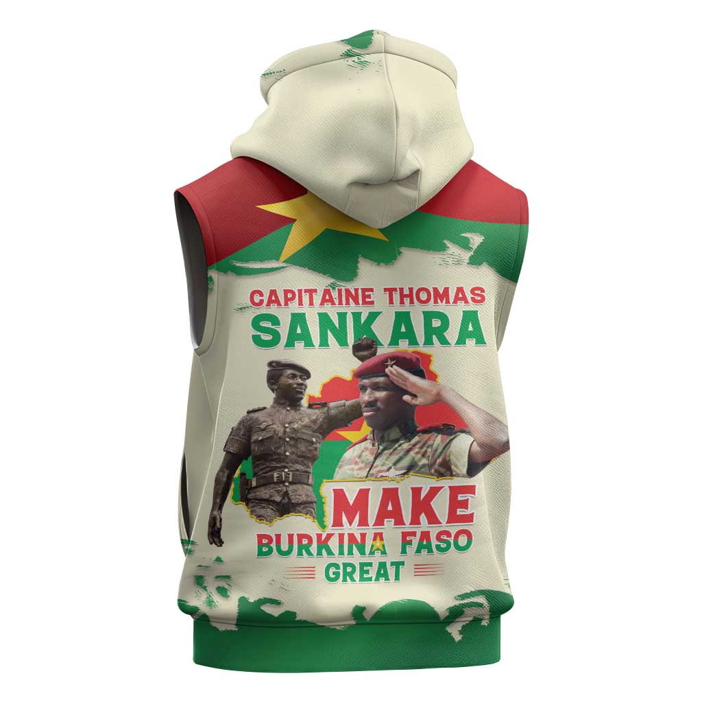 Thomas Sankara Sleeveless Hoodie Make Burkina Faso Great