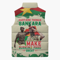 Thomas Sankara Sleeveless Puffer Jacket Make Burkina Faso Great