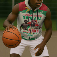 Thomas Sankara Sleeveless Zip Hoodie Make Burkina Faso Great