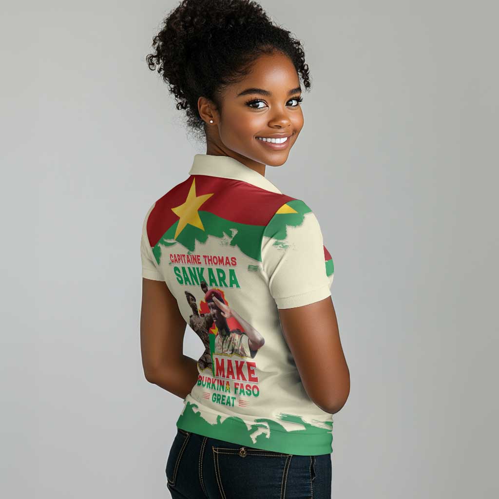 Thomas Sankara Women Polo Shirt Make Burkina Faso Great