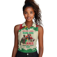 Thomas Sankara Women Sleeveless Polo Shirt Make Burkina Faso Great