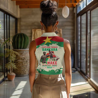 Thomas Sankara Women Sleeveless Polo Shirt Make Burkina Faso Great