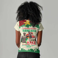 Thomas Sankara Women V-Neck T-Shirt Make Burkina Faso Great