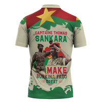 Thomas Sankara Zipper Polo Shirt Make Burkina Faso Great