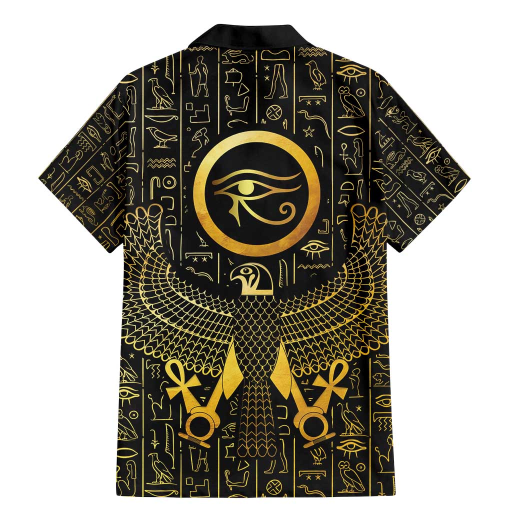 Ancient Egyptian Family Matching Mermaid Dress and Hawaiian Shirt Horus Falcon God