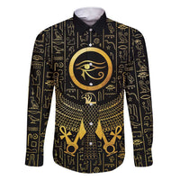 Ancient Egyptian Family Matching Short Sleeve Bodycon Dress and Hawaiian Shirt Horus Falcon God