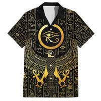 Ancient Egyptian Family Matching Summer Maxi Dress and Hawaiian Shirt Horus Falcon God
