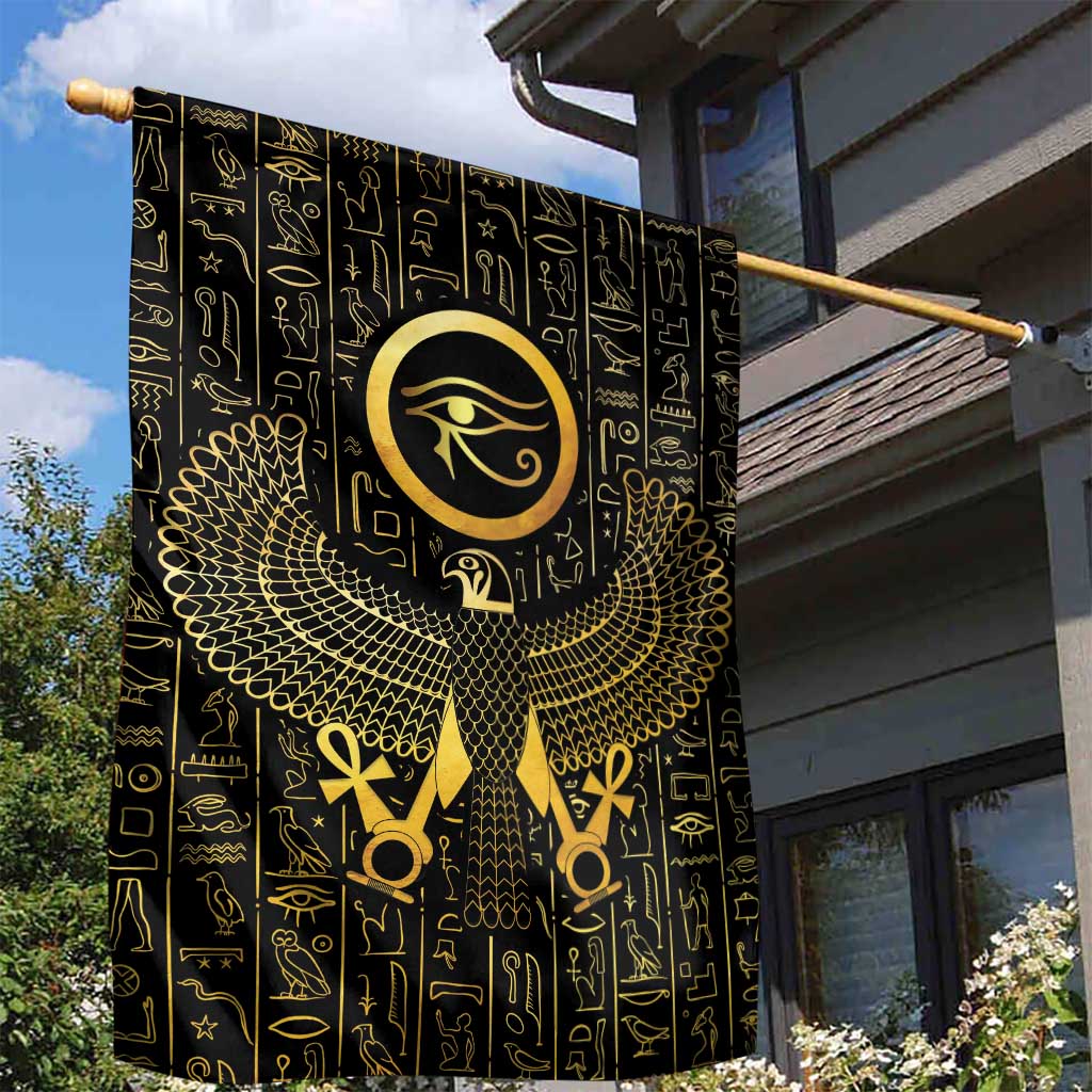 Ancient Egyptian Garden Flag Horus Falcon God