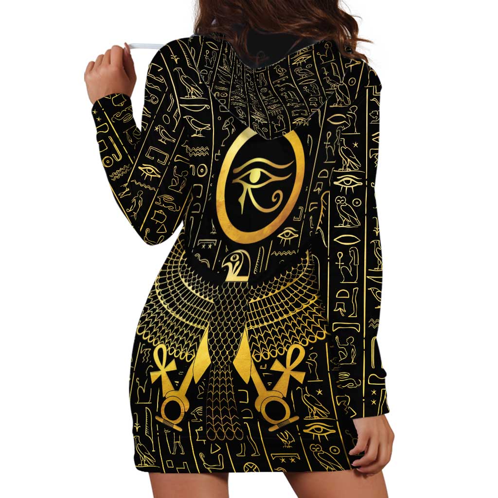 Ancient Egyptian Hoodie Dress Horus Falcon God