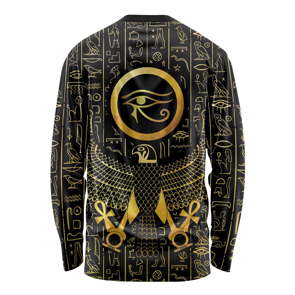 Ancient Egyptian Long Sleeve Shirt Horus Falcon God